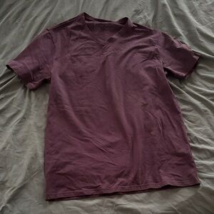 Pact Men's Short Sleeve V-Neck Tee - Deep Purple